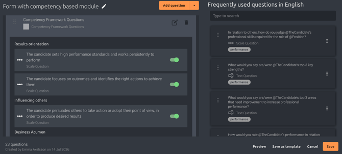 03. CBR Module - Edit form chosen competencies