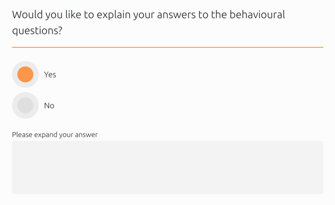 03. New standard forms Behaviour explanation