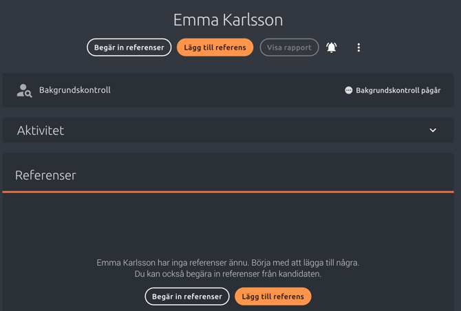 Bakgrundskontroll pågår