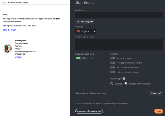 Share report